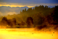 Sunrise and Mist, Washington